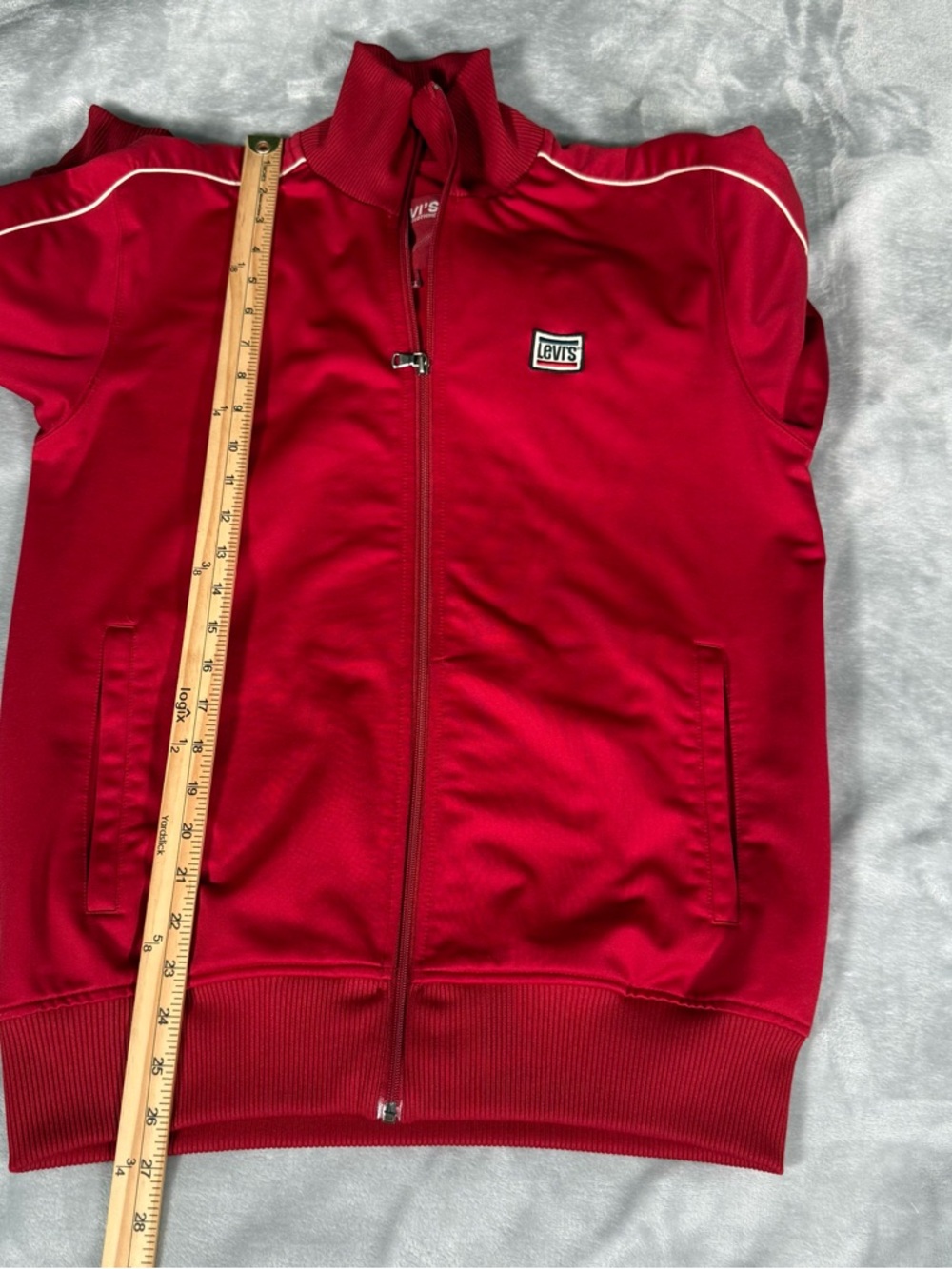 Vintage Levis Track Jacket Mens S Full Zip Lightweight Red Tab Y2K - Picture 11 of 12